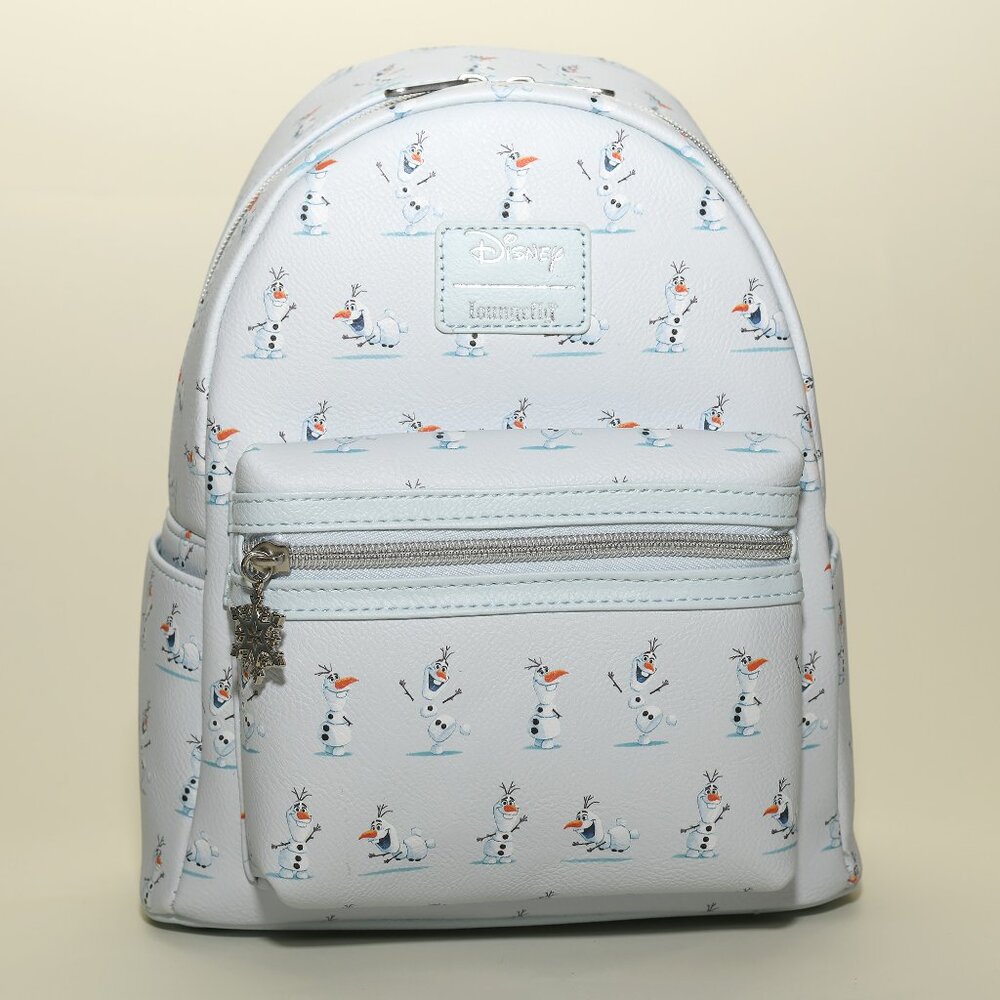 Disney Loungefly Frozen II Olaf Ice Blue Mini Backpack Rare NWT